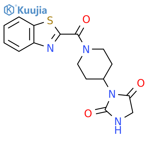 3-(1-(Benzo[d]thiazole-2-carbonyl)piperidin-4-yl)imidazolidine-2,4-dione structure