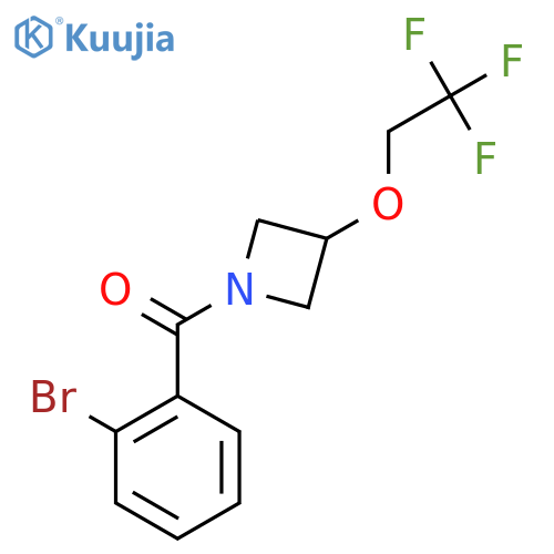1-(2-bromobenzoyl)-3-(2,2,2-trifluoroethoxy)azetidine structure