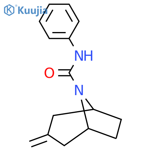 3-methylidene-N-phenyl-8-azabicyclo[3.2.1]octane-8-carboxamide structure