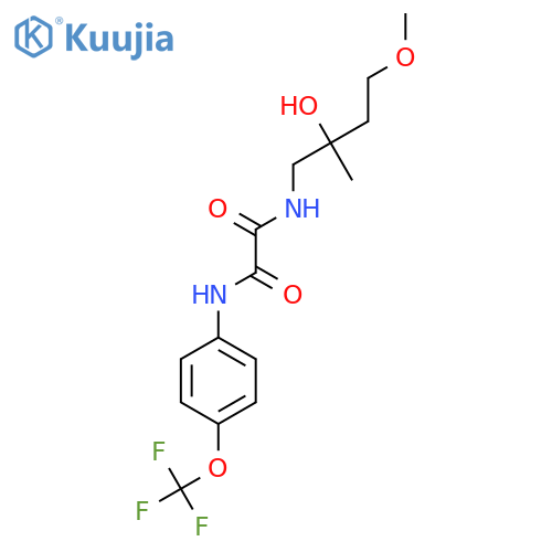 N-(2-hydroxy-4-methoxy-2-methylbutyl)-N'-4-(trifluoromethoxy)phenylethanediamide structure