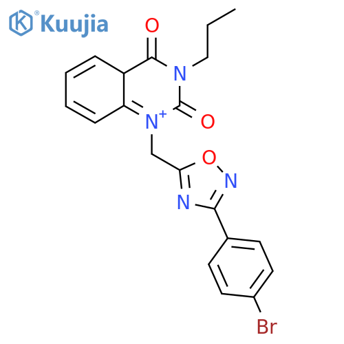 1-{[3-(4-Bromophenyl)-1,2,4-oxadiazol-5-yl]methyl}-3-propyl-1,2,3,4-tetrahydroquinazoline-2,4-dione structure
