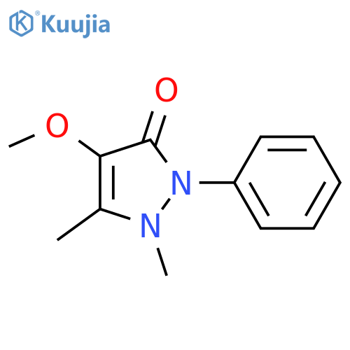 3H-Pyrazol-3-one,1,2-dihydro-4-methoxy-1,5-dimethyl-2-phenyl- structure