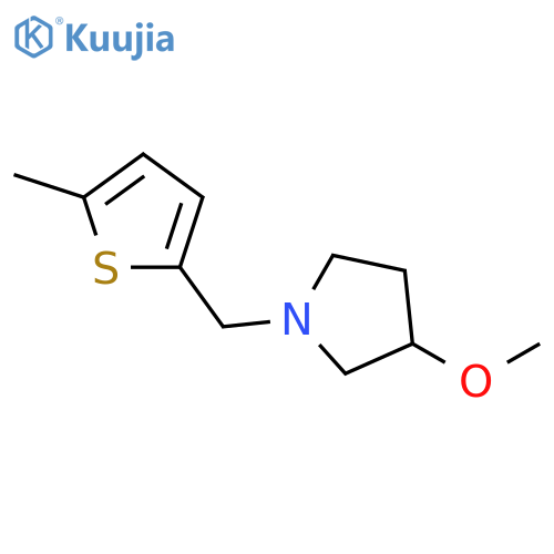 3-methoxy-1-(5-methylthiophen-2-yl)methylpyrrolidine structure