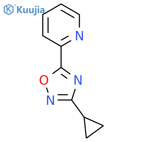 2-(3-cyclopropyl-1,2,4-oxadiazol-5-yl)pyridine structure