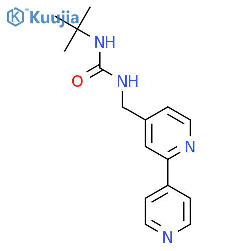 1-({2,4'-bipyridine-4-yl}methyl)-3-tert-butylurea structure