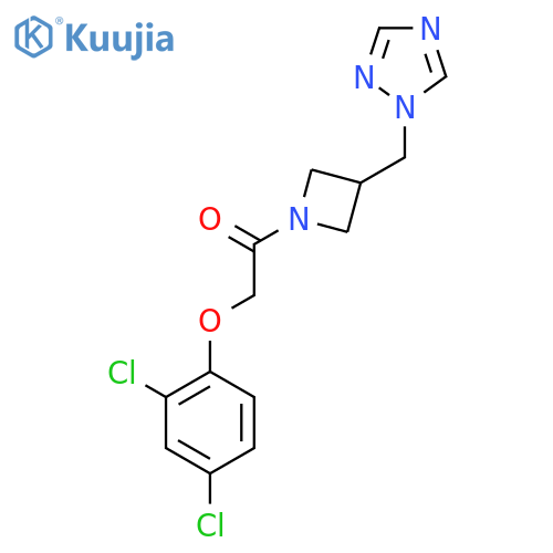 2-(2,4-dichlorophenoxy)-1-{3-(1H-1,2,4-triazol-1-yl)methylazetidin-1-yl}ethan-1-one structure