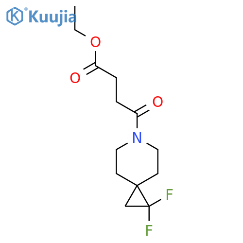ethyl 4-{1,1-difluoro-6-azaspiro2.5octan-6-yl}-4-oxobutanoate structure