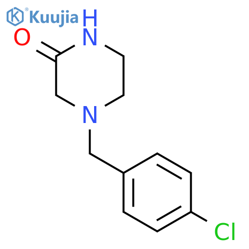 4-(4-chlorophenyl)methylpiperazin-2-one structure