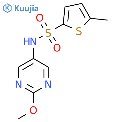 N-(2-methoxypyrimidin-5-yl)-5-methylthiophene-2-sulfonamide structure