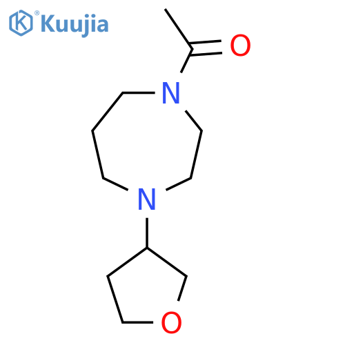 1-4-(oxolan-3-yl)-1,4-diazepan-1-ylethan-1-one structure