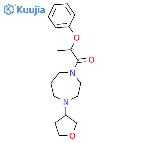 1-[4-(oxolan-3-yl)-1,4-diazepan-1-yl]-2-phenoxypropan-1-one structure