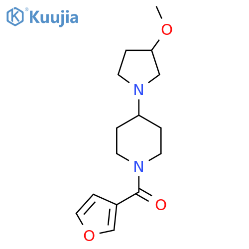 1-(furan-3-carbonyl)-4-(3-methoxypyrrolidin-1-yl)piperidine structure