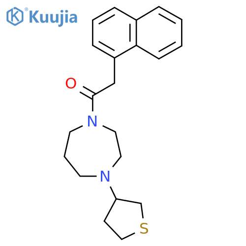 2-(naphthalen-1-yl)-1-4-(thiolan-3-yl)-1,4-diazepan-1-ylethan-1-one structure
