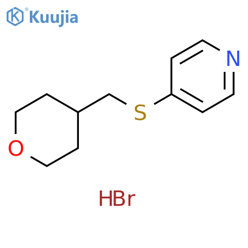 4-{(oxan-4-yl)methylsulfanyl}pyridine hydrobromide structure