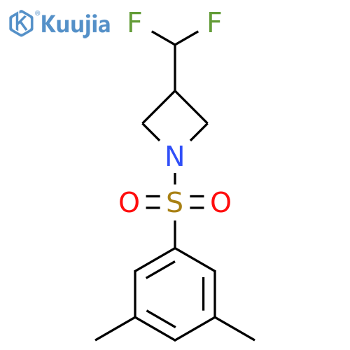 3-(difluoromethyl)-1-(3,5-dimethylbenzenesulfonyl)azetidine structure