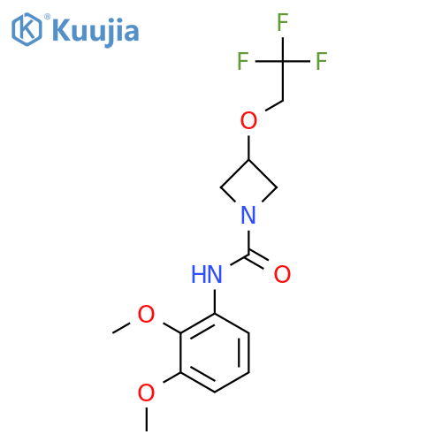 N-(2,3-dimethoxyphenyl)-3-(2,2,2-trifluoroethoxy)azetidine-1-carboxamide structure