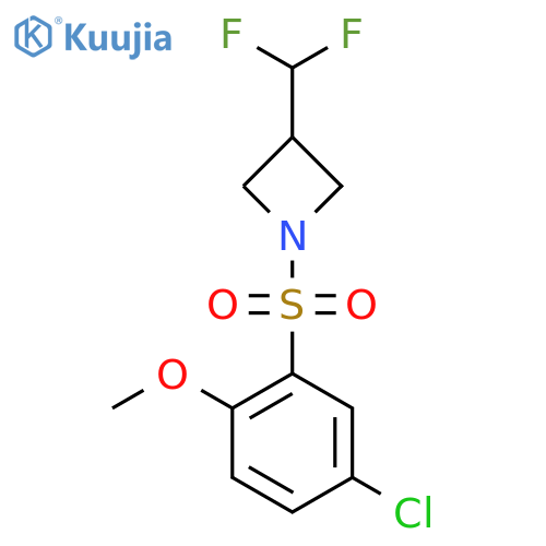 1-(5-chloro-2-methoxybenzenesulfonyl)-3-(difluoromethyl)azetidine structure