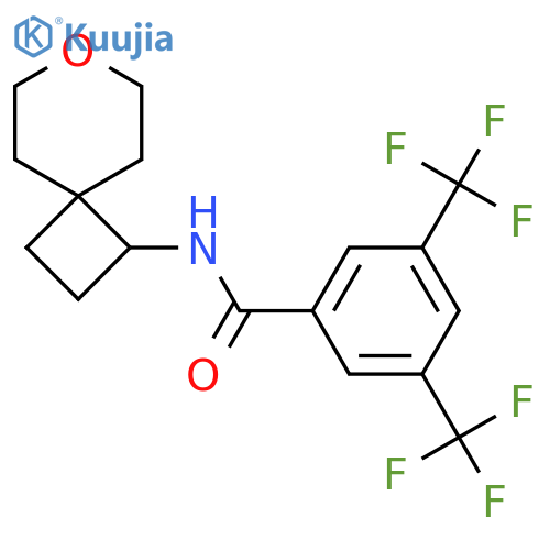 N-{7-oxaspiro3.5nonan-1-yl}-3,5-bis(trifluoromethyl)benzamide structure