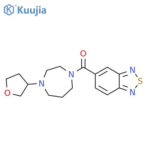 5-4-(oxolan-3-yl)-1,4-diazepane-1-carbonyl-2,1,3-benzothiadiazole structure