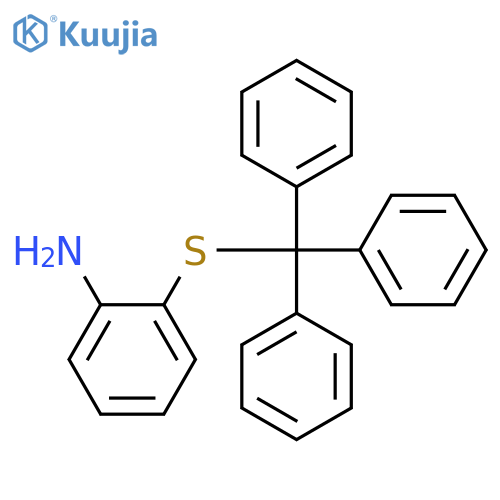 Benzenamine, 2-[(triphenylmethyl)thio]- structure