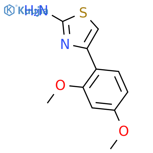 4-(2,4-dimethoxyphenyl)-1,3-thiazol-2-amine structure