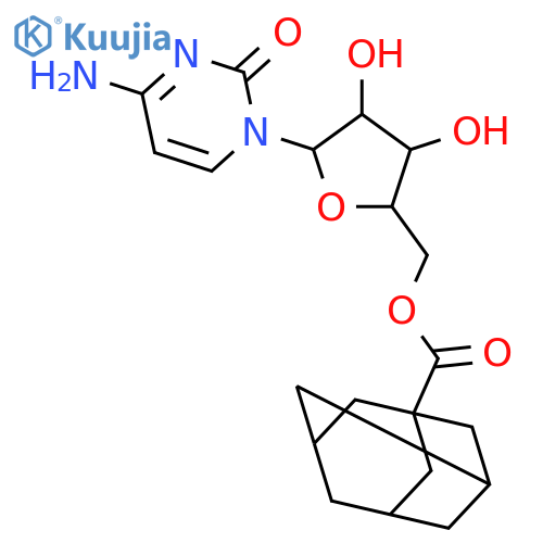 2(1H)-Pyrimidinone,4-amino-1-[5-O-(tricyclo[3.3.1.13,7]dec-1-ylcarbonyl)-b-D-arabinofuranosyl]- structure
