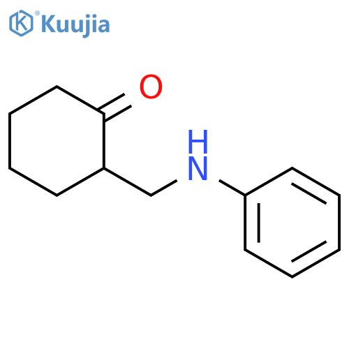 Cyclohexanone, 2-[(phenylamino)methyl]- structure