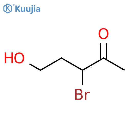 2-Pentanone, 3-bromo-5-hydroxy- structure