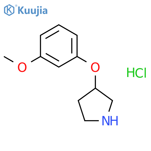 3-(3-METHOXYPHENOXY)PYRROLIDINE HYDROCHLORIDE structure