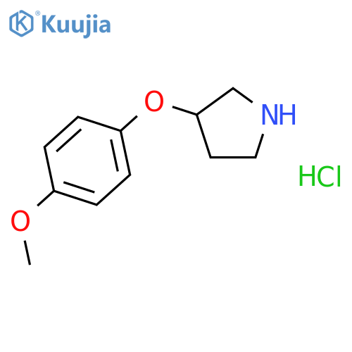 3-(4-Methoxyphenoxy)pyrrolidine Hydrochloride structure