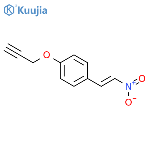 Benzene,1-(2-nitroethenyl)-4-(2-propyn-1-yloxy)- structure