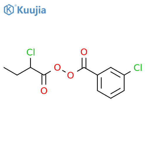 Peroxide, 3-chlorobenzoyl 2-chloro-1-oxobutyl structure