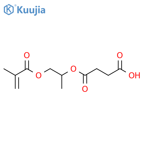 Butanedioic acid,mono[1-methyl-2-[(2-methyl-1-oxo-2-propenyl)oxy]ethyl] ester structure