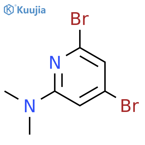 4,6-Dibromo-N,N-dimethylpyridin-2-amine structure