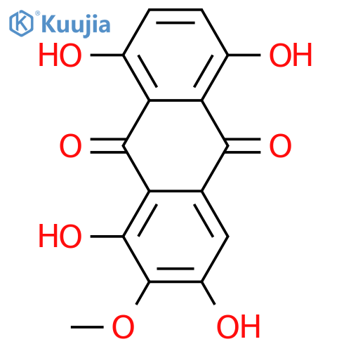 1,2,3,5,8-Pentahydroxyanthraquinone; 2-Me ether structure