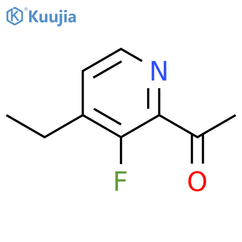 Ethanone,1-(4-ethyl-3-fluoro-2-pyridinyl)- structure