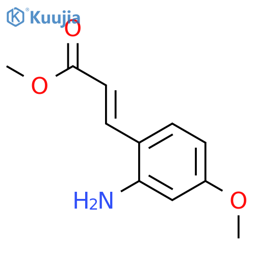 2-Propenoic acid, 3-(2-amino-4-methoxyphenyl)-, methyl ester, (2E)- structure