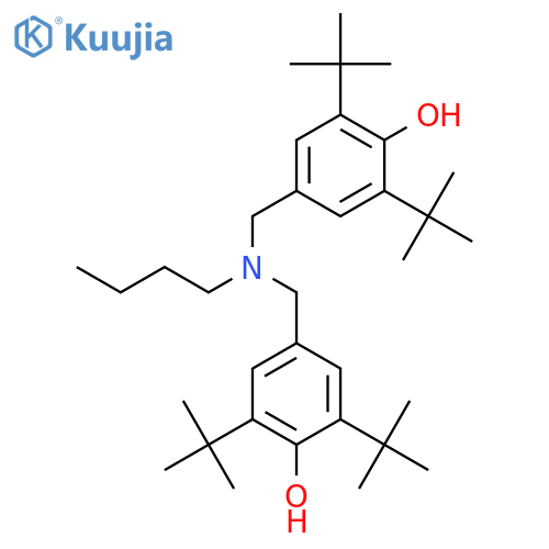 Phenol, 4,4'-[(butylimino)bis(methylene)]bis[2,6-bis(1,1-dimethylethyl)- structure