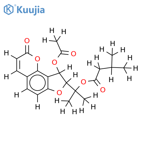 8(S),9(R)-9-Acetoxy-O-isovaleryl-8,9-dihydrooroselol structure