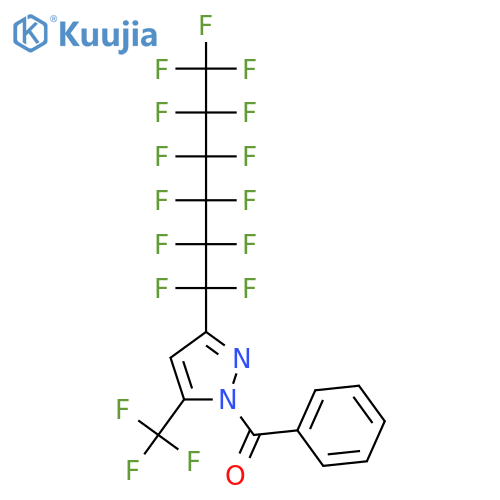 1-Benzoyl-3(5)-perfluorohexyl-5(3)-(trifluoromethyl)pyrazole structure