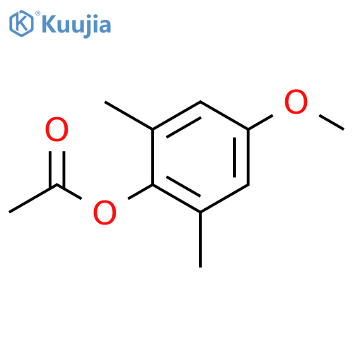 Phenol, 4-methoxy-2,6-dimethyl-, acetate structure