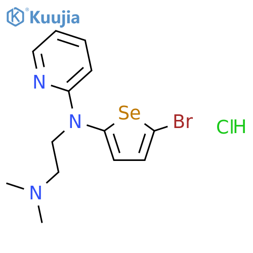 1,2-Ethanediamine,N1-(5-bromoselenophene-2-yl)-N2,N2-dimethyl-N1-2-pyridinyl-, hydrochloride(1:1) structure