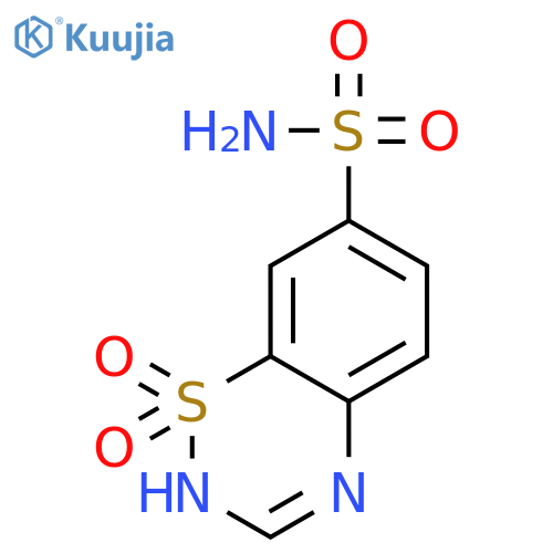 1,1-dioxo-2H-1lambda6,2,4-benzothiadiazine-7-sulfonamide structure
