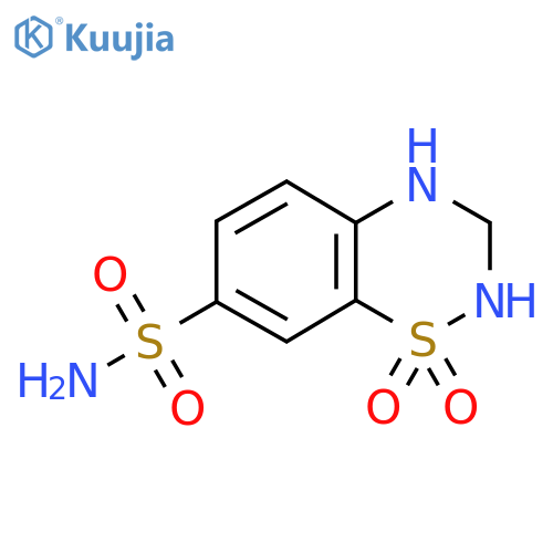 7-Sulfamoyl-3,4-dihydro-1,2,4-benzothiadiazine 1,1-dioxide structure