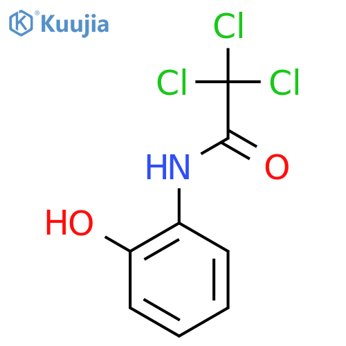 2,2,2-trichloro-N-(2-hydroxyphenyl)acetamide structure