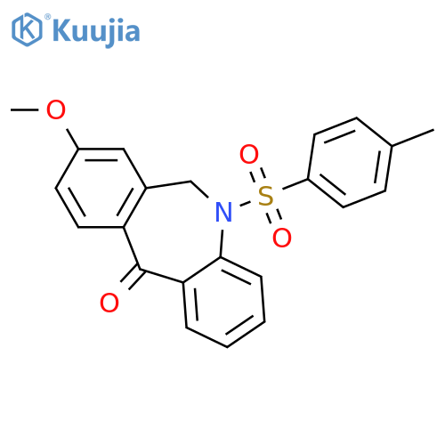 11H-Dibenz[b,e]azepin-11-one,5,6-dihydro-8-methoxy-5-[(4-methylphenyl)sulfonyl]- structure