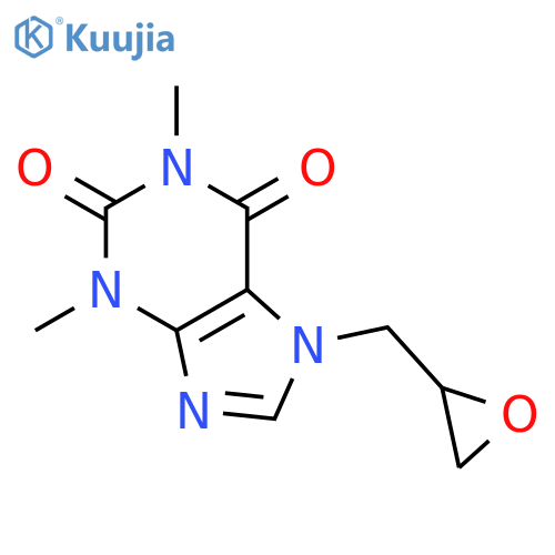 1H-Purine-2,6-dione, 3,7-dihydro-1,3-dimethyl-7-(oxiranylmethyl)- structure