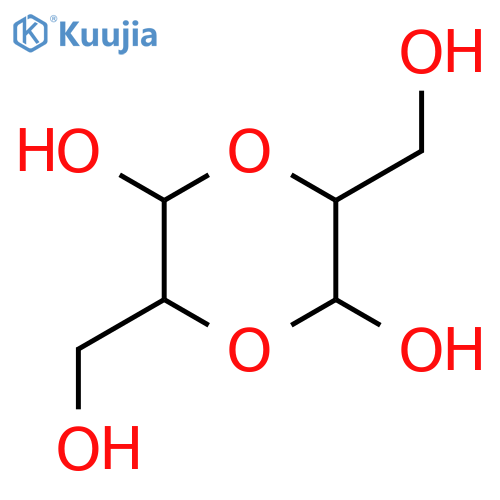 3,6-bis(hydroxymethyl)-1,4-dioxane-2,5-diol structure