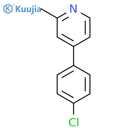 4-(4-Chlorophenyl)-2-methylpyridine structure