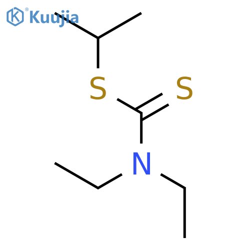 Carbamodithioic acid, diethyl-, 1-methylethyl ester structure